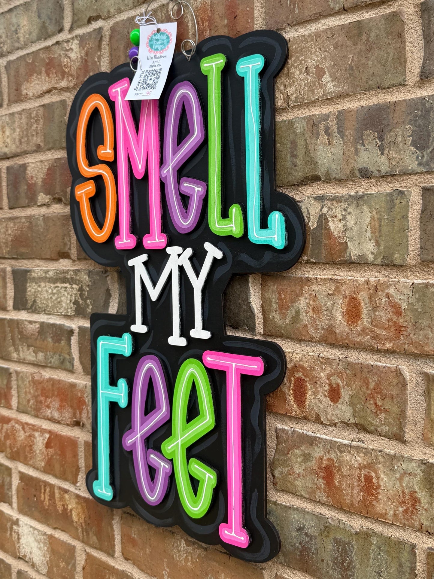 Trick or Treat Door Hanger: 3D Halloween Porch Decor