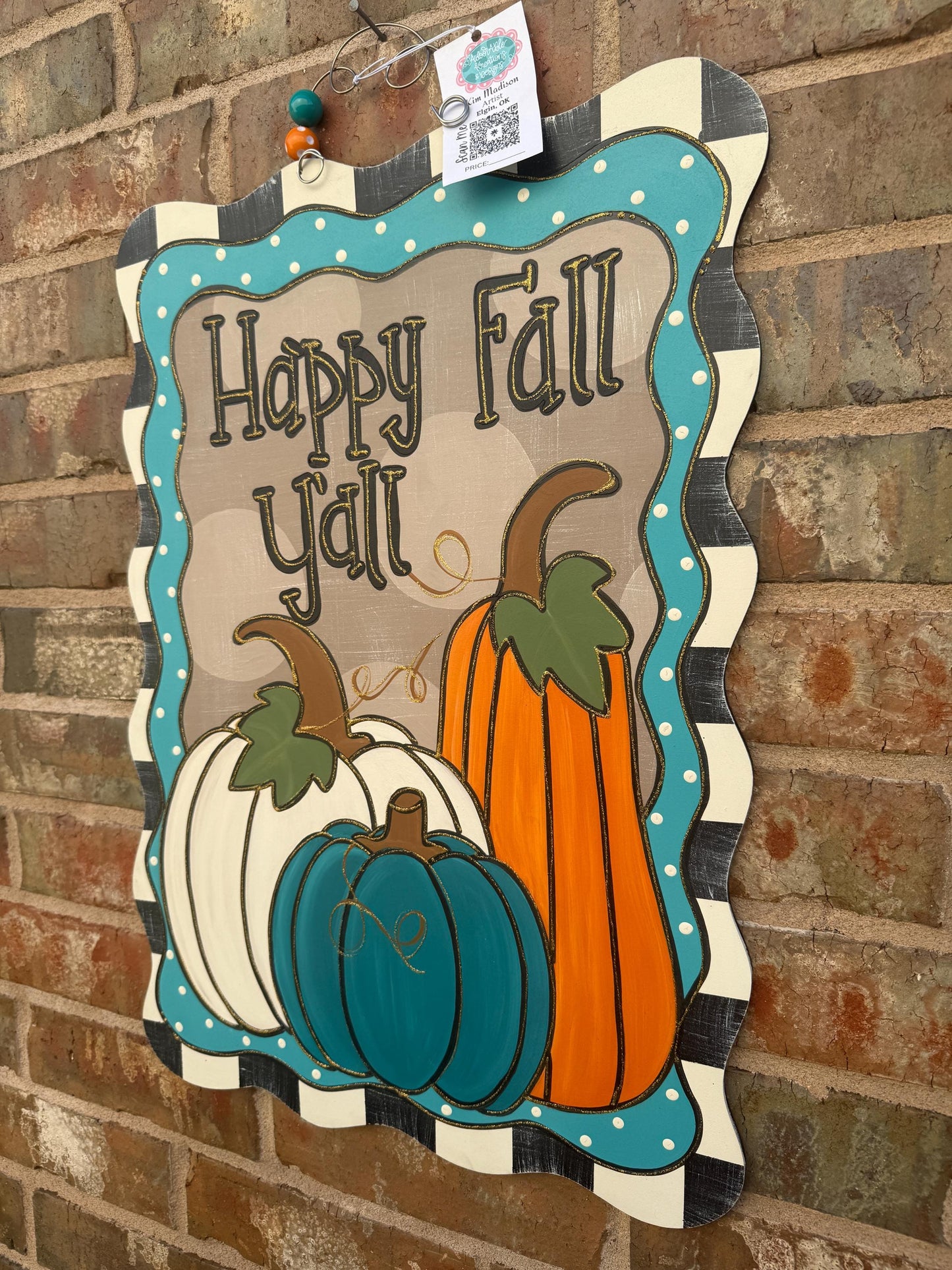 Happy Fall Trio Door Hanger (16"x23")