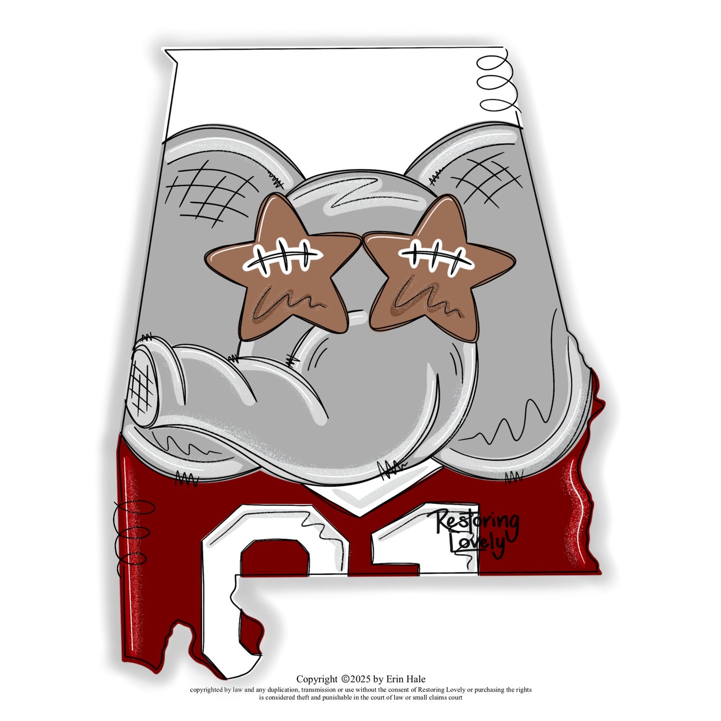 Alabama Mascot Elephant - Restoring Lovely