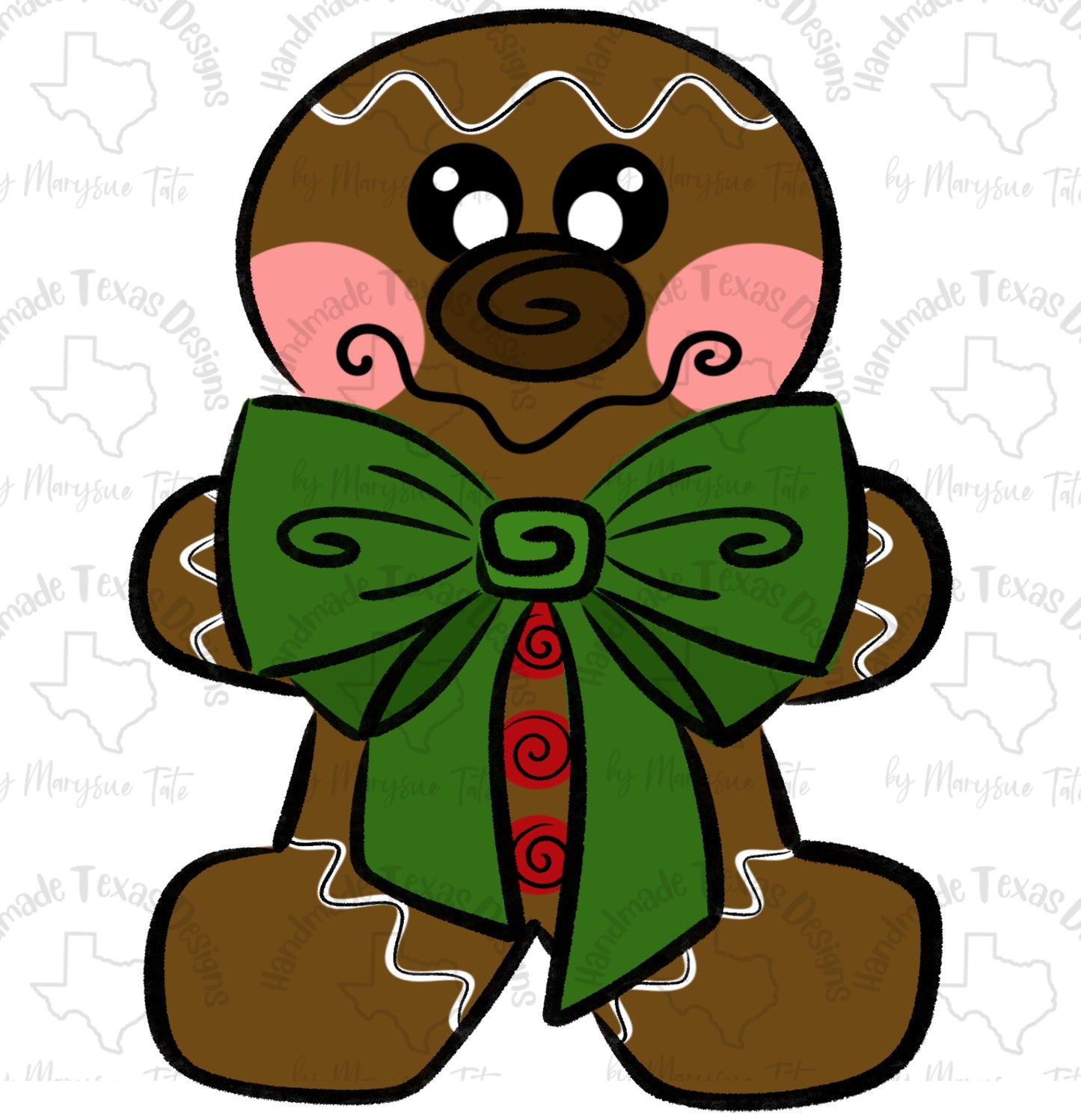 Boy Gingerbread - Handmade Texas Designs