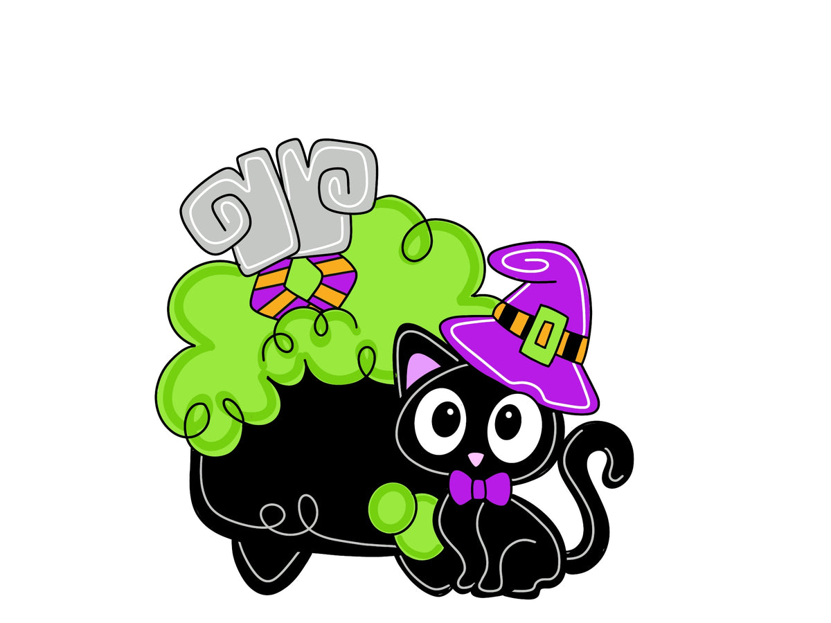 Cat Cauldron - Painted Beauty Designs