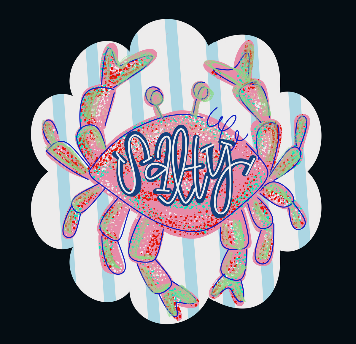 Salty Crab - Sunflower Soul Art