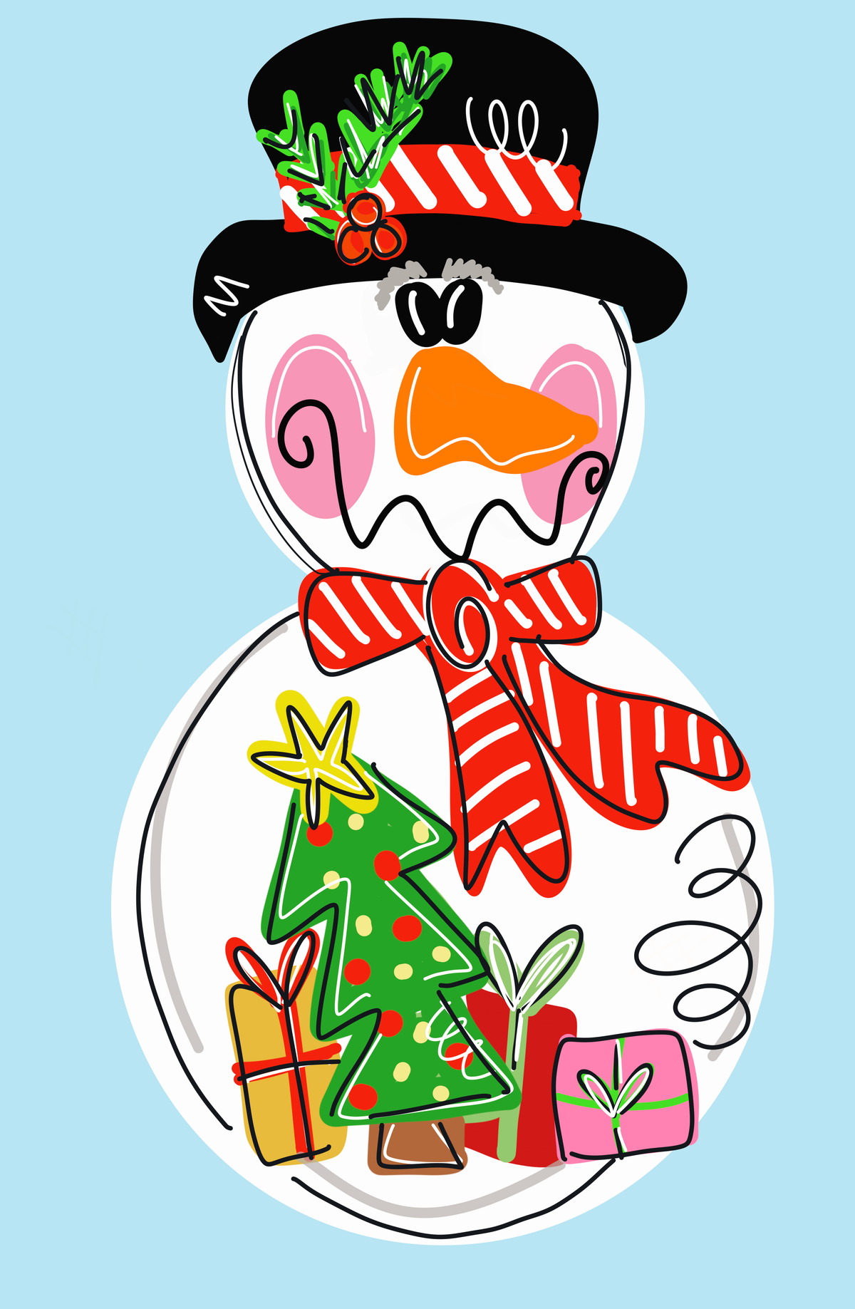Snowman - Sunflower Soul Art