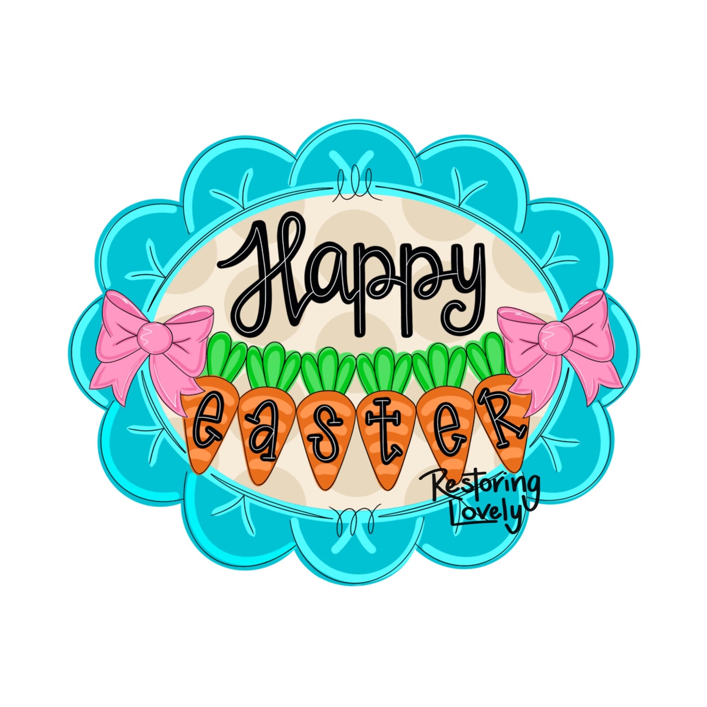 Easter Carrot Banner - Restoring Lovely