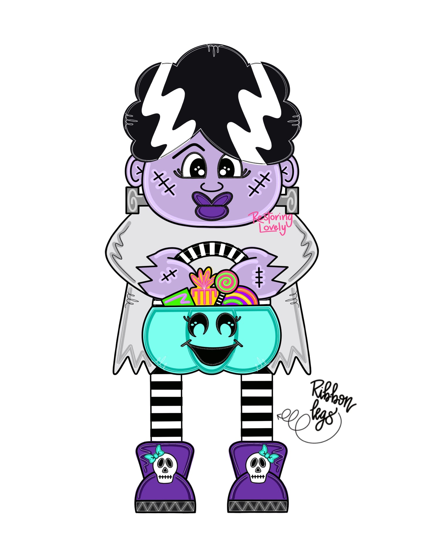 Ghost Ribbon Leg Bride - Restoring Lovely