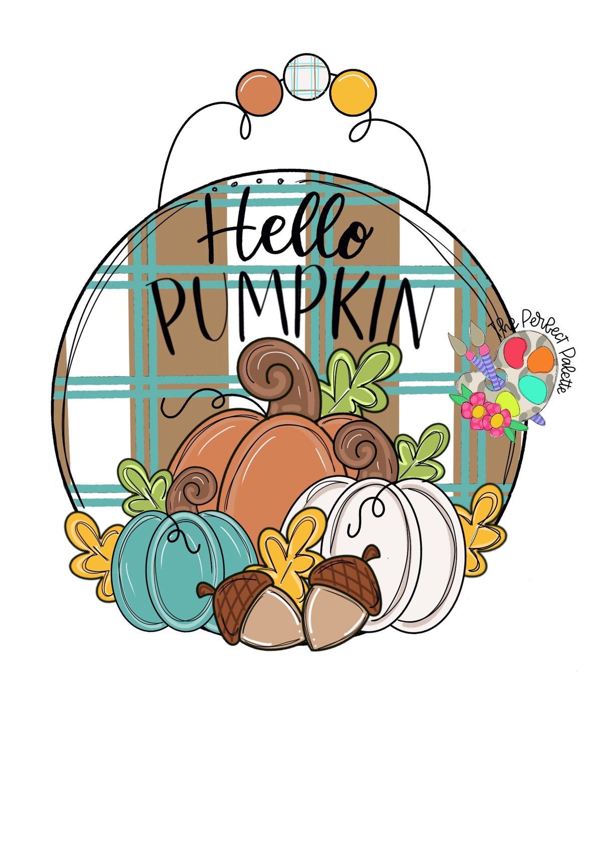 Hello Pumpkin Round - The Perfect Palette