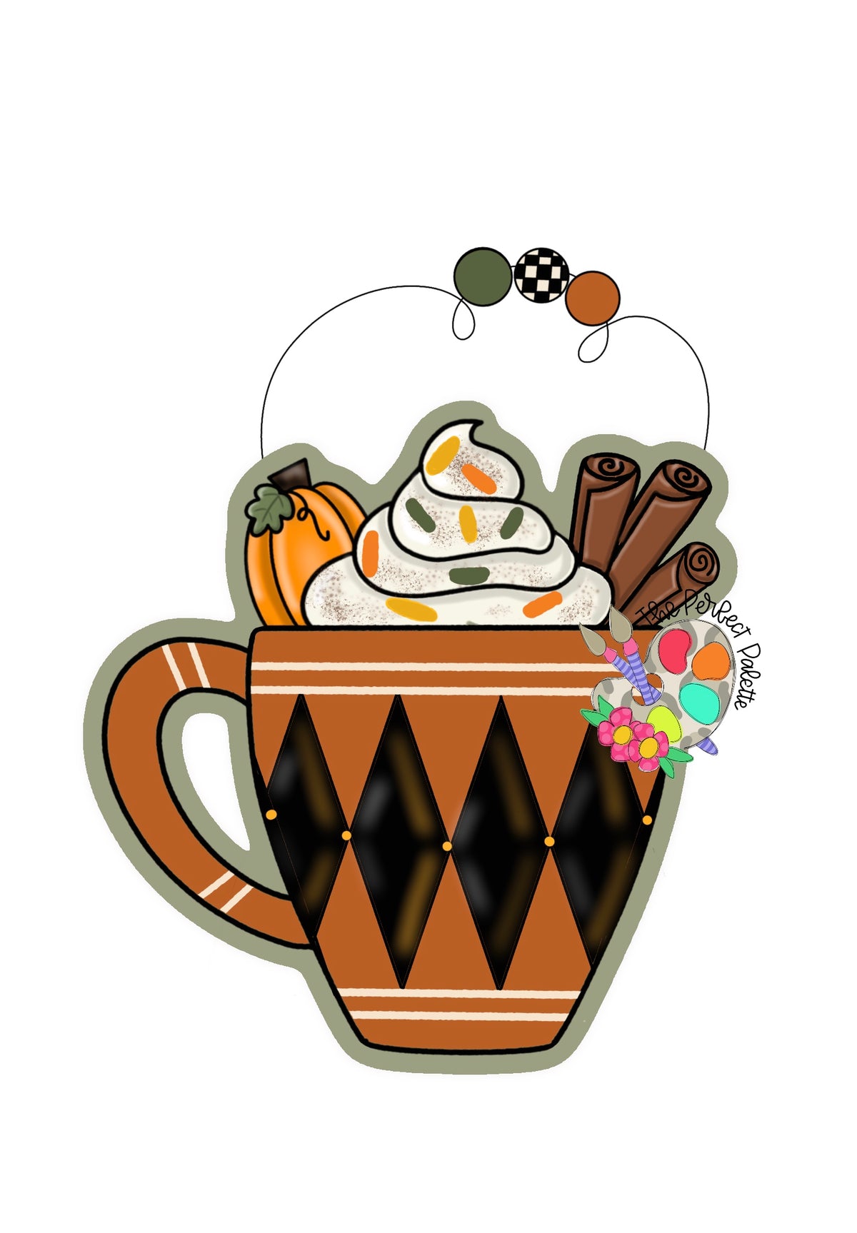 Pumpkin Spice Mug - The Perfect Palette September 2026 Template Club