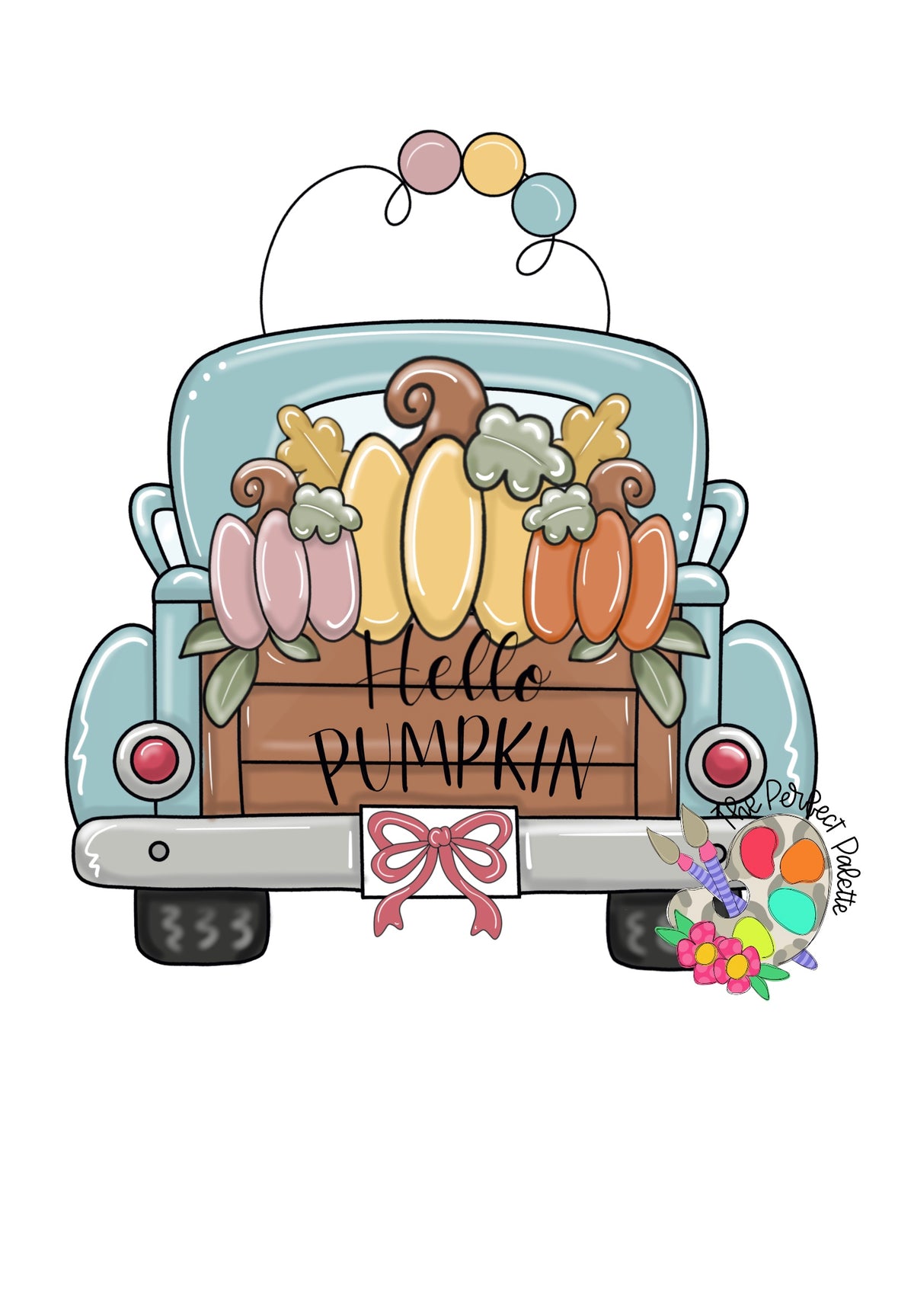 Hello Pumpkin Truck - The Perfect Palette October 2026 Template Club