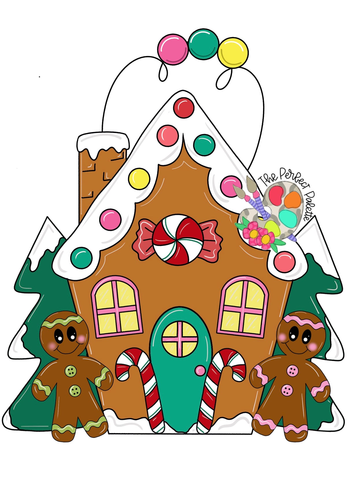 Gingerbread House - The Perfect Palette