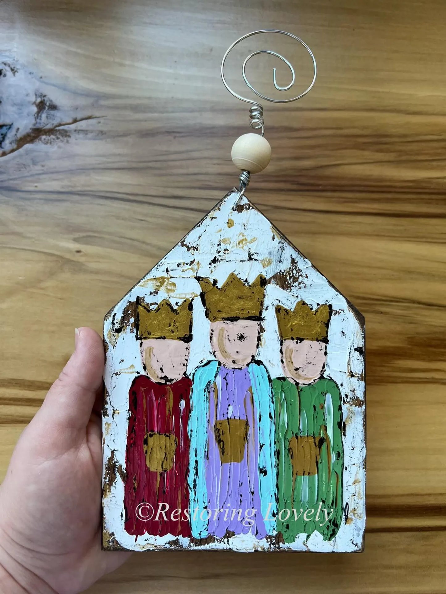 Three Kings Nativity Ornament - Restoring Lovely