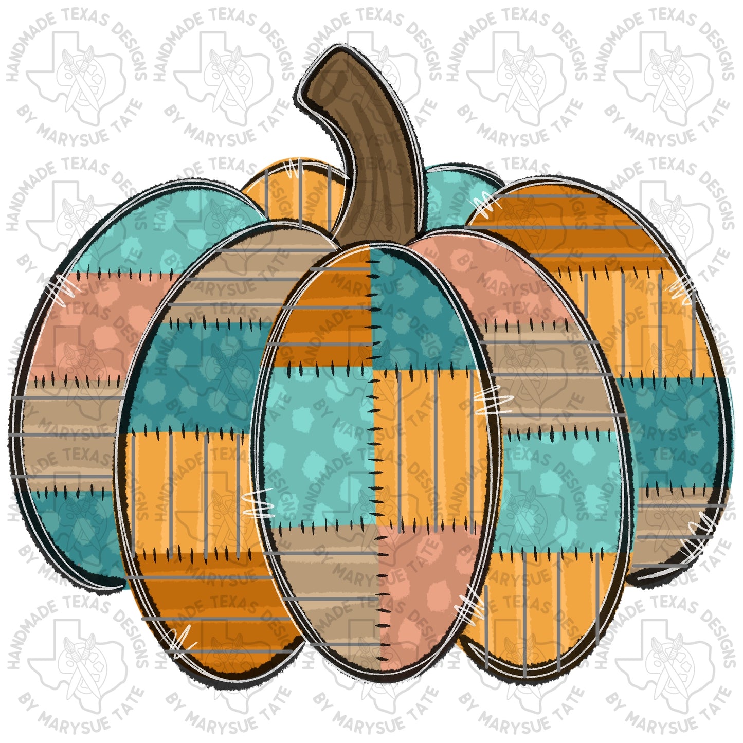 Patchwork Pumpkin - Handmade Texas Designs