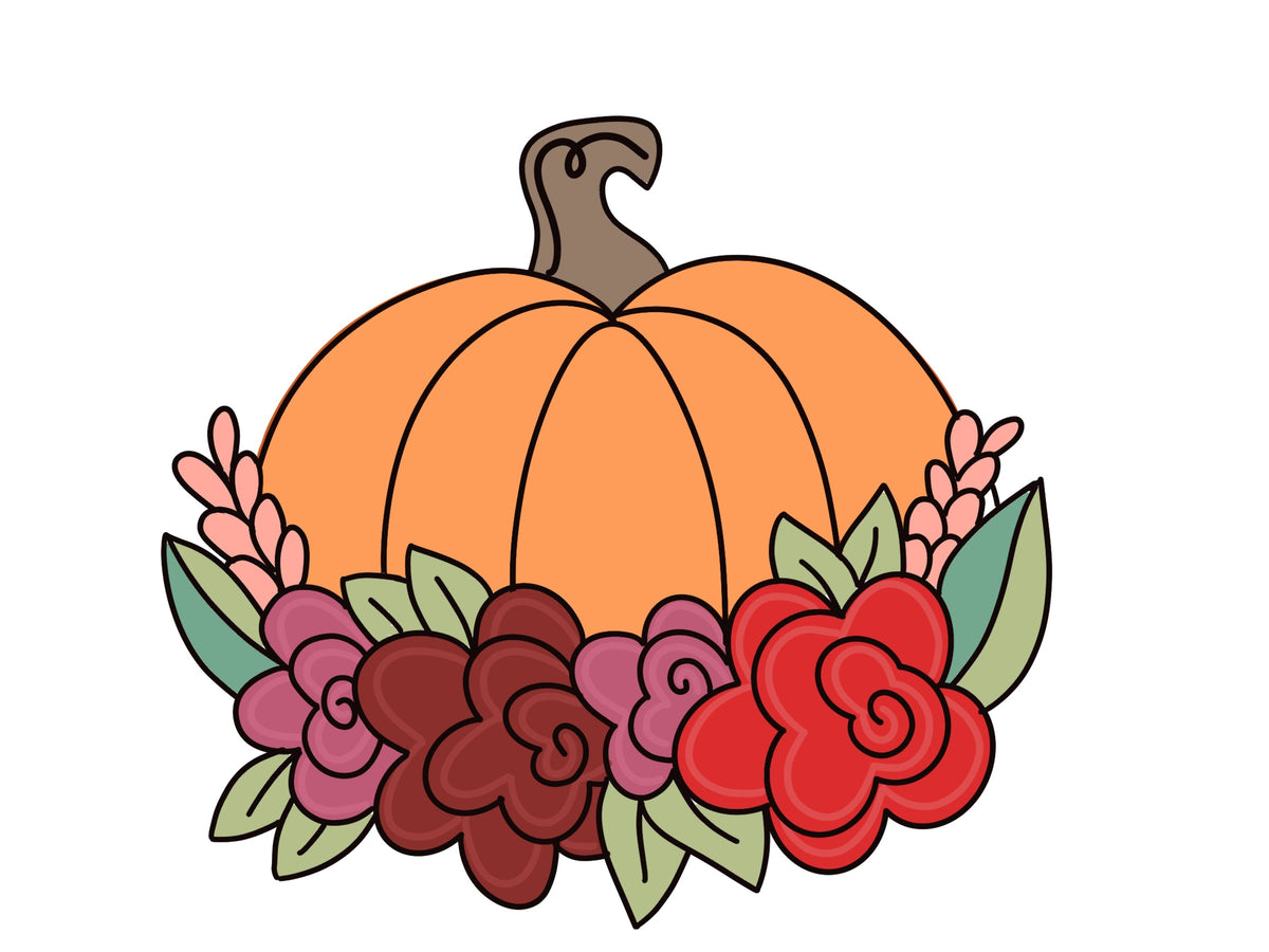 Pumpkin Flowers - Painted Beauty Designs