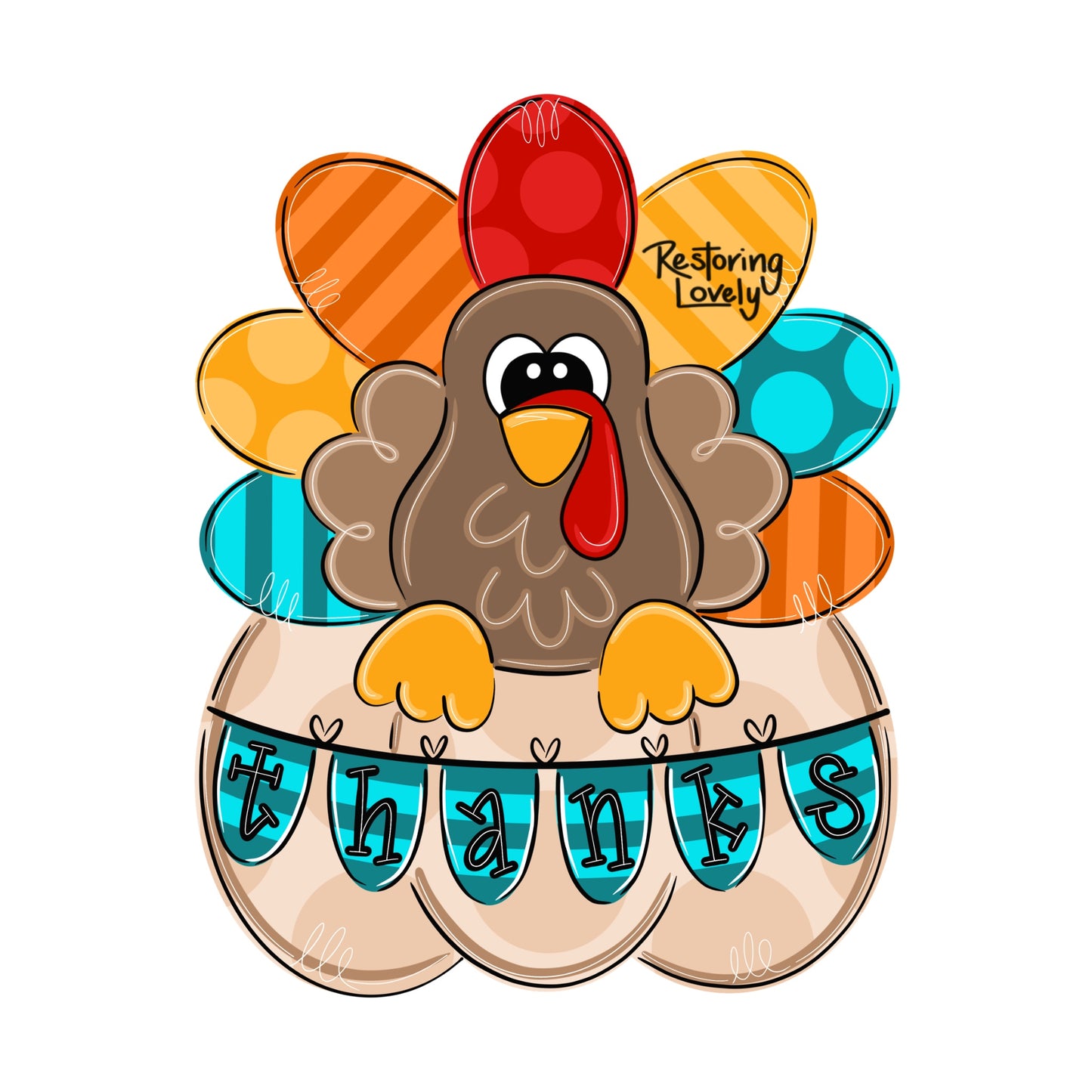 Pumpkin Turkey - Restoring Lovely