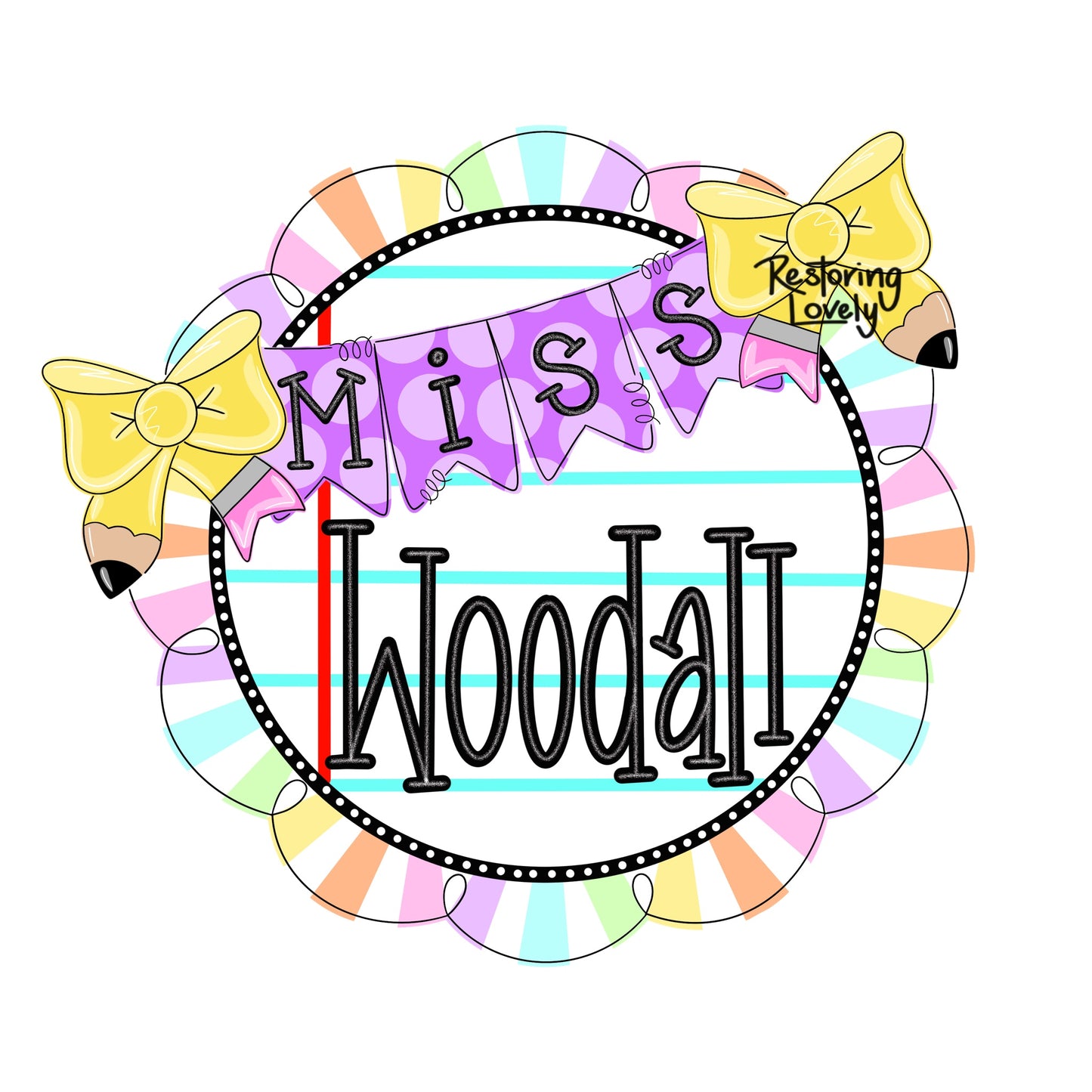 Scalloped Miss Teacher - Restoring Lovely