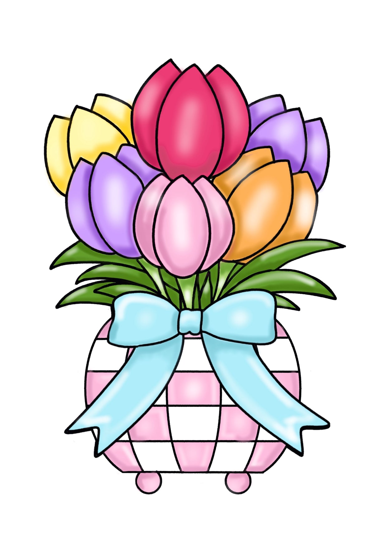 Tulips in Flower Pot - The Perfect Palette