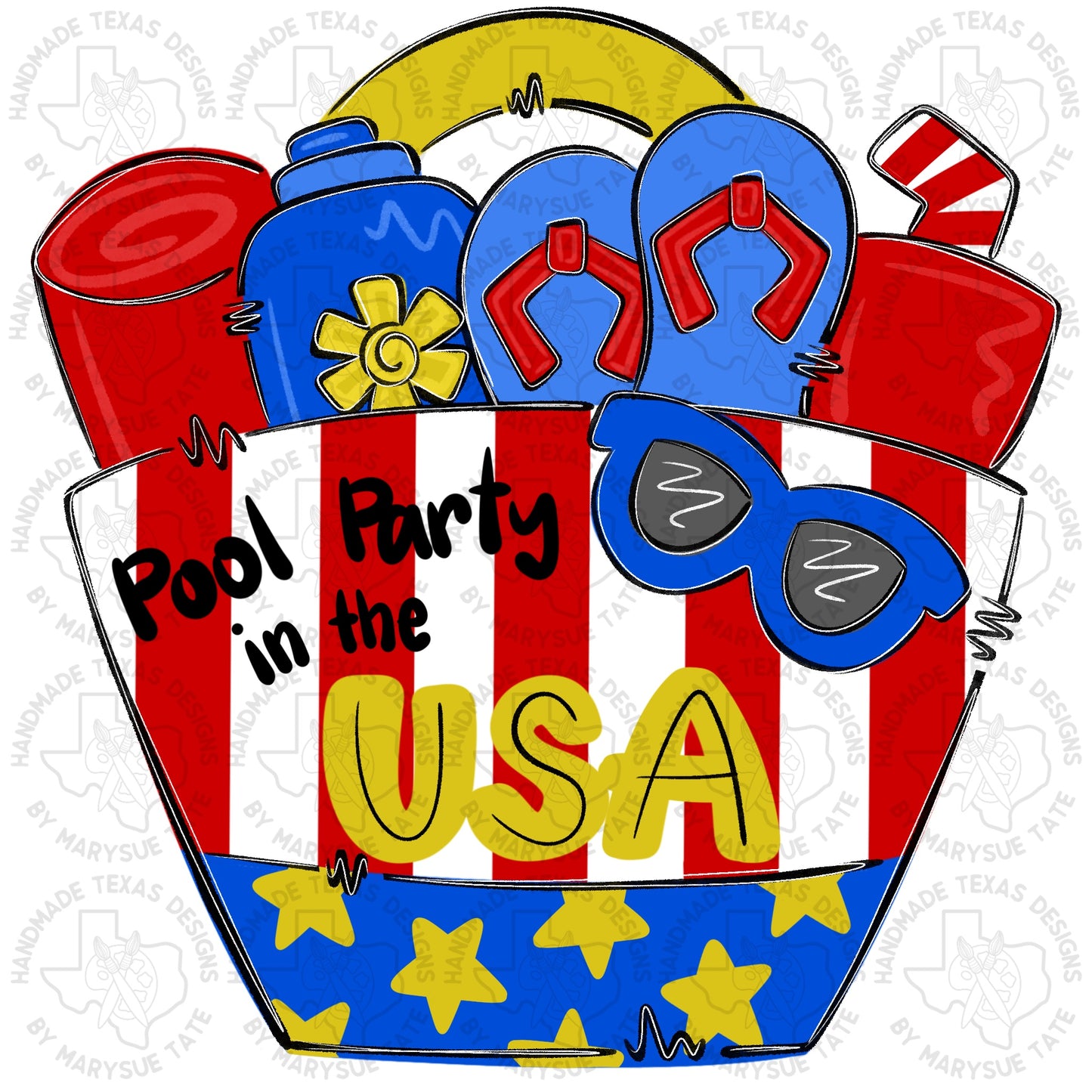 Pool Bag Party In USA- Handmade Texas Designs