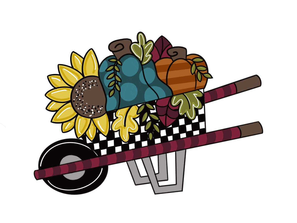 Wheelbarrow - Painted Beauty Designs