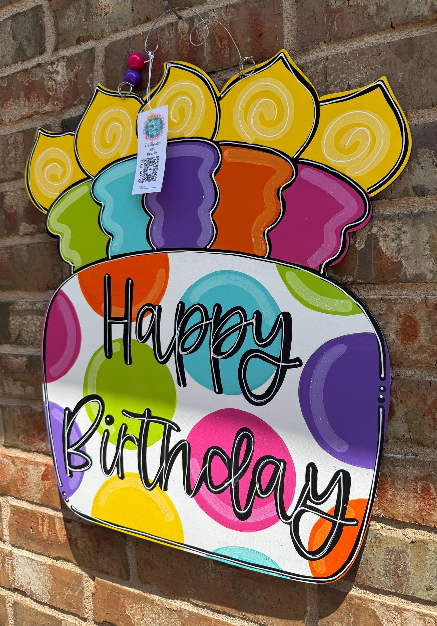 Happy Birthday Door Hanger (19"x22")