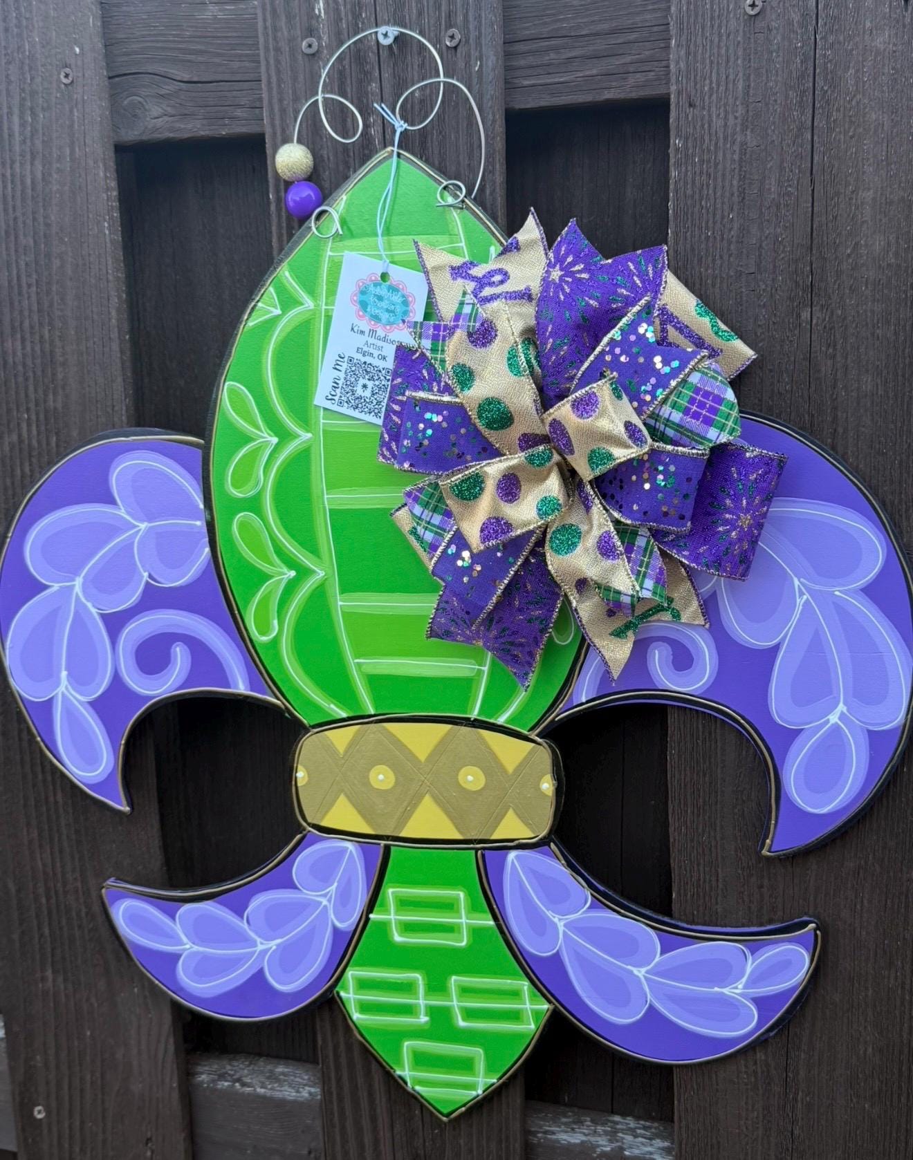 Fleur De Lis Door Hanger