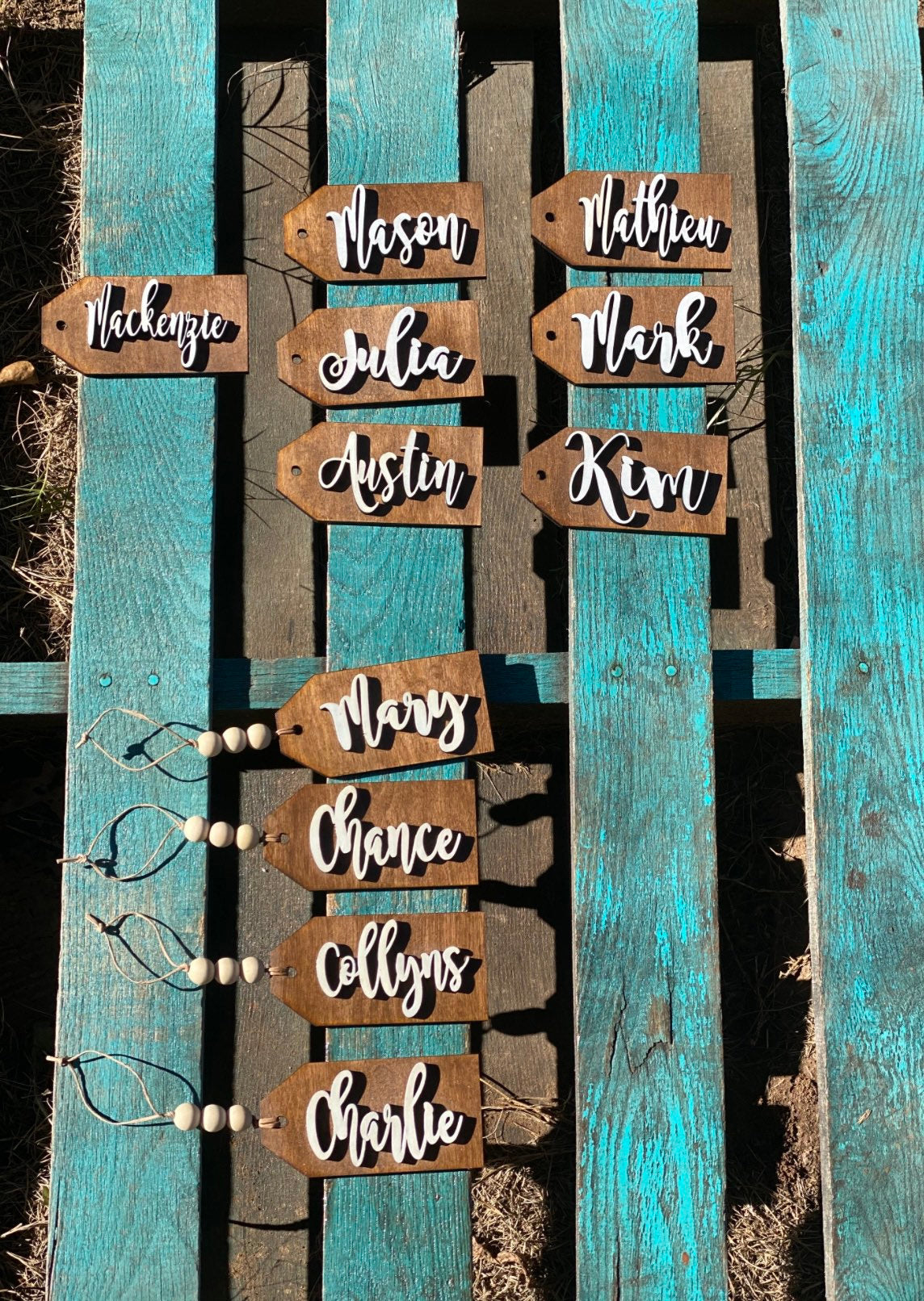 Personalized Dog Bone Stocking Tag – 3D Birch Plywood