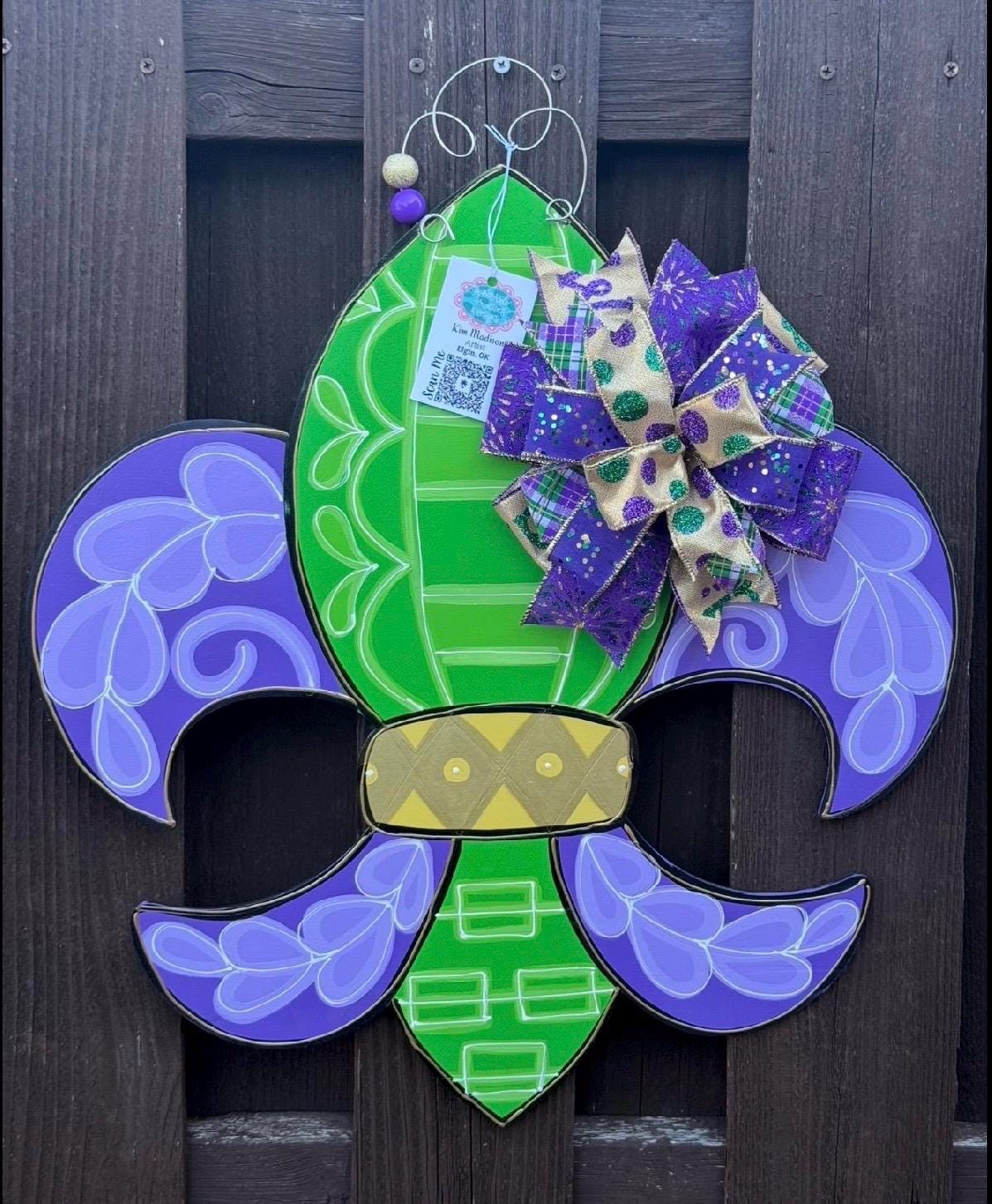 Fleur De Lis Door Hanger