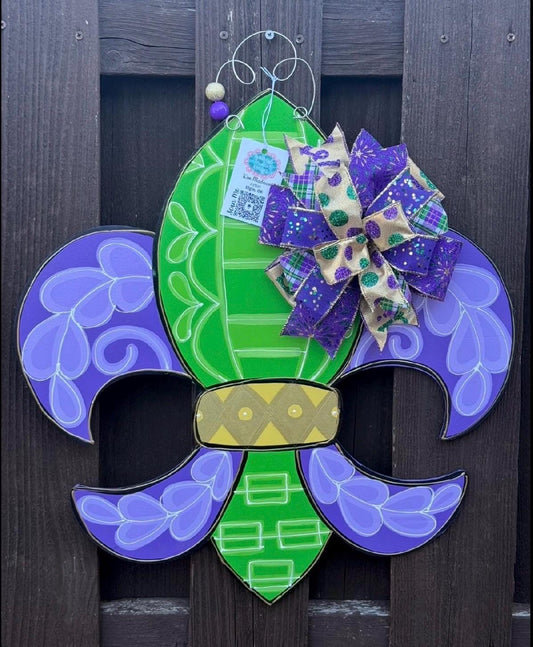 Fleur De Lis Door Hanger