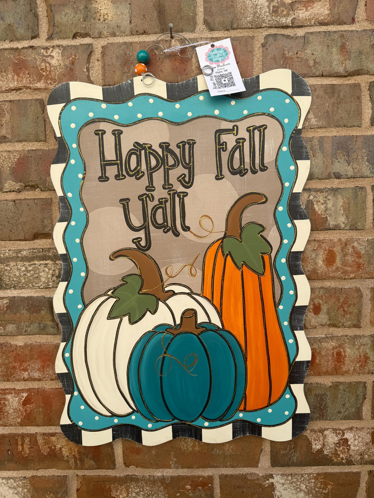 Happy Fall Trio Door Hanger (16"x23")