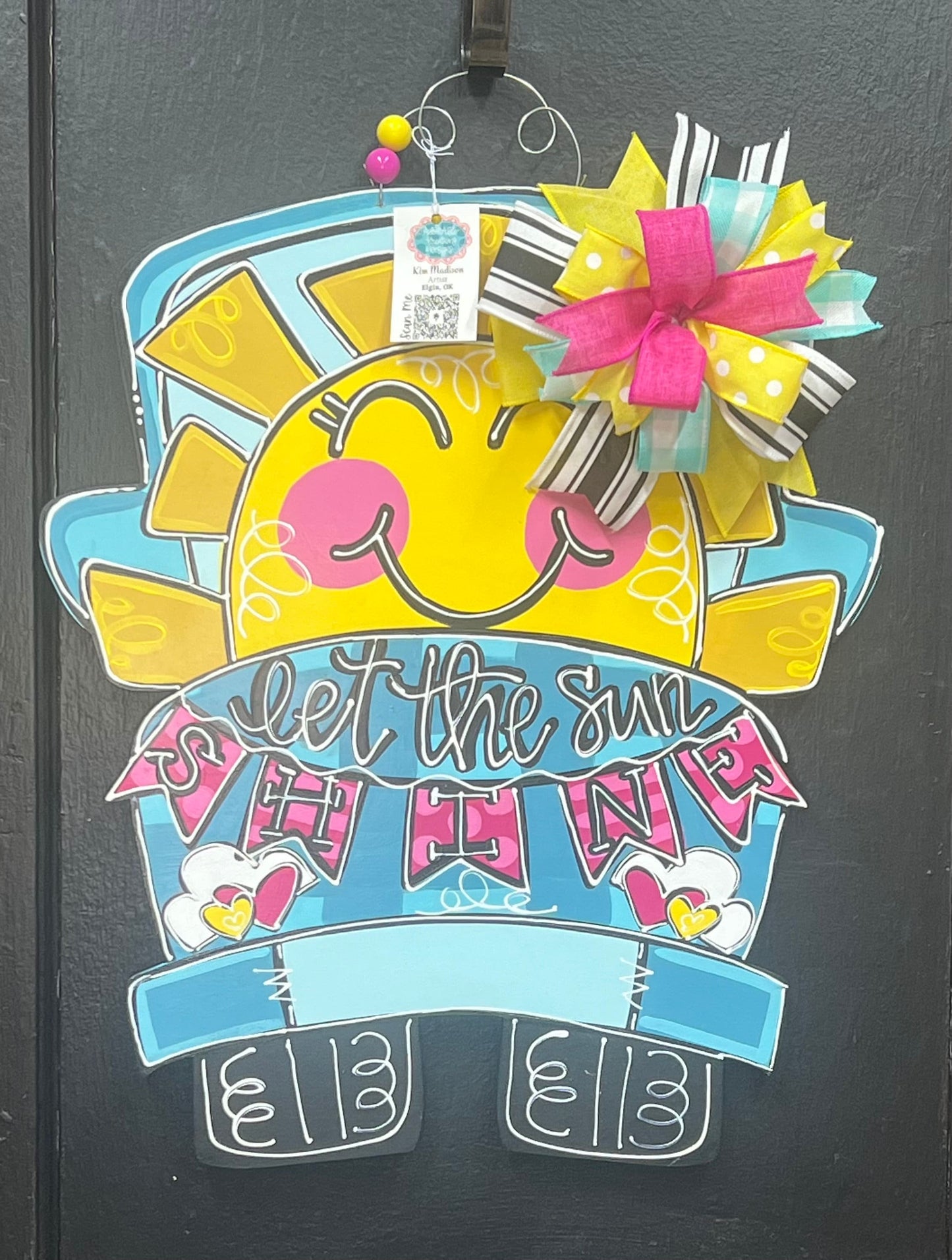 Sun Truck Door Hanger, Summer Welcome Sign (19"x22")