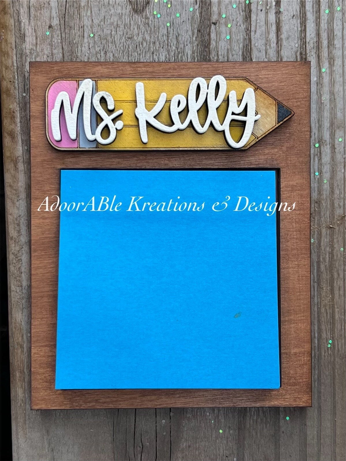 Post It Note Holders | Teacher gift | Teacher Appreciation Day | Personalization | Back to School