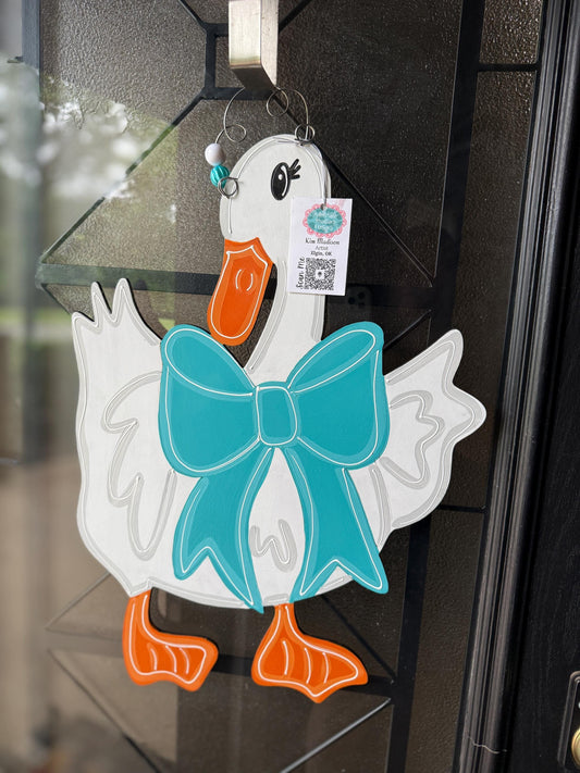 Porch Goose Door Hanger, (16"x22")