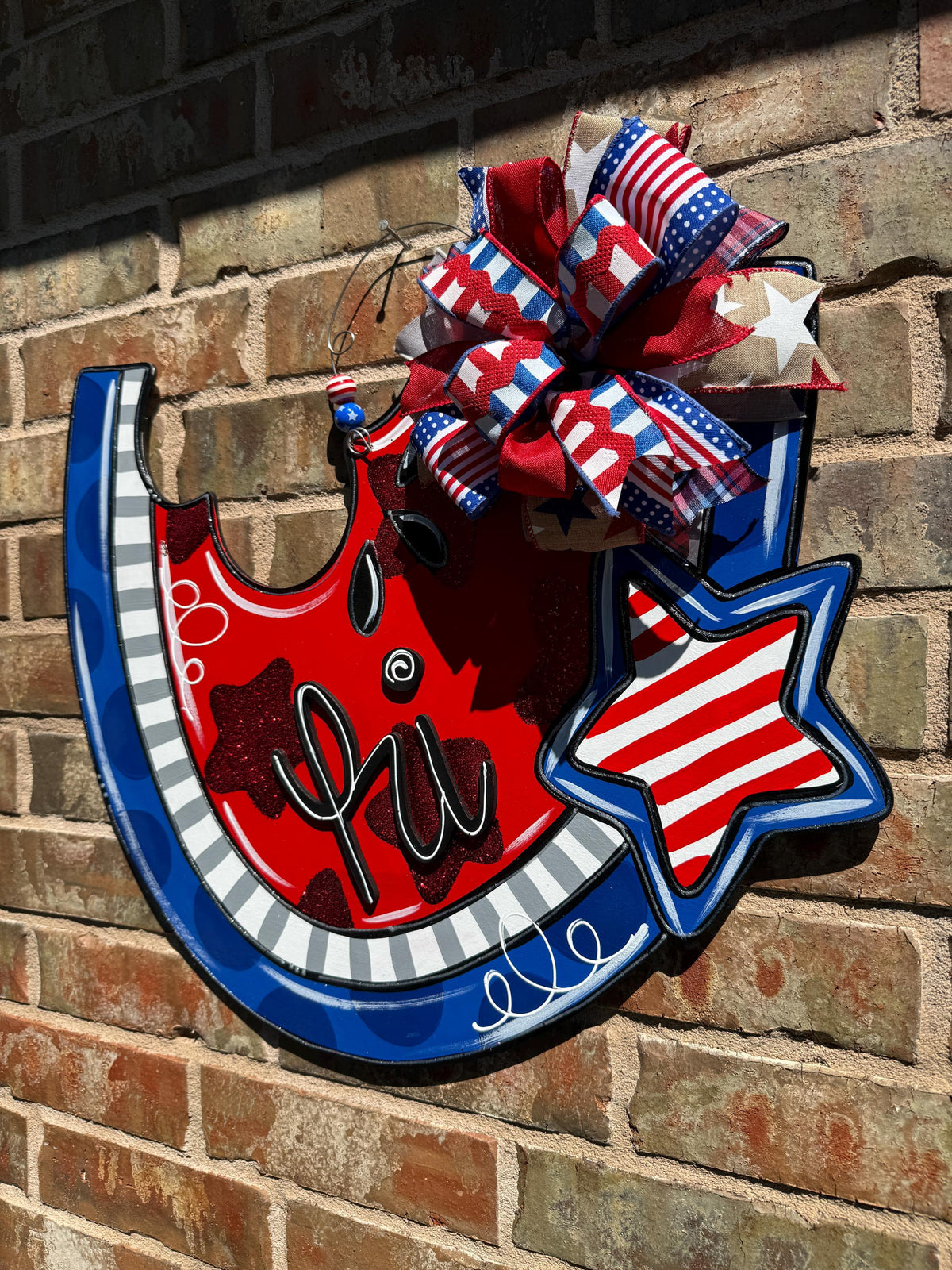 Patriotic Watermelon, Independence Day, 4th of July, 19"x23"