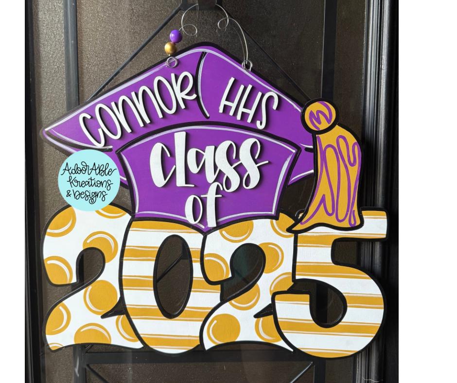 Graduation door hanger | 2027 | class of 2027 | personalization | 20”x22”