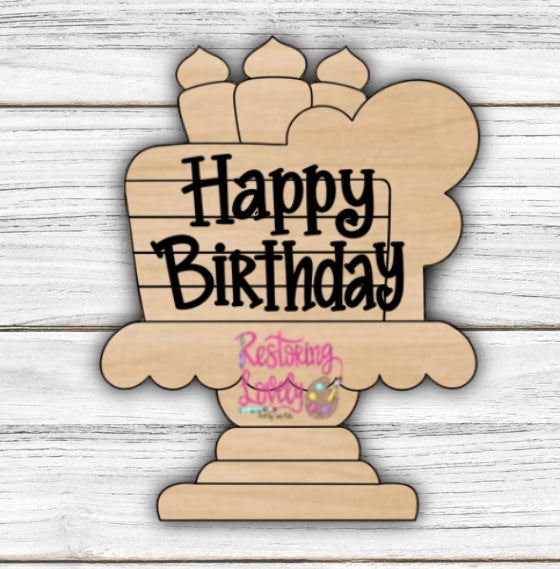 Birthday Cake Stand - Restoring Lovely