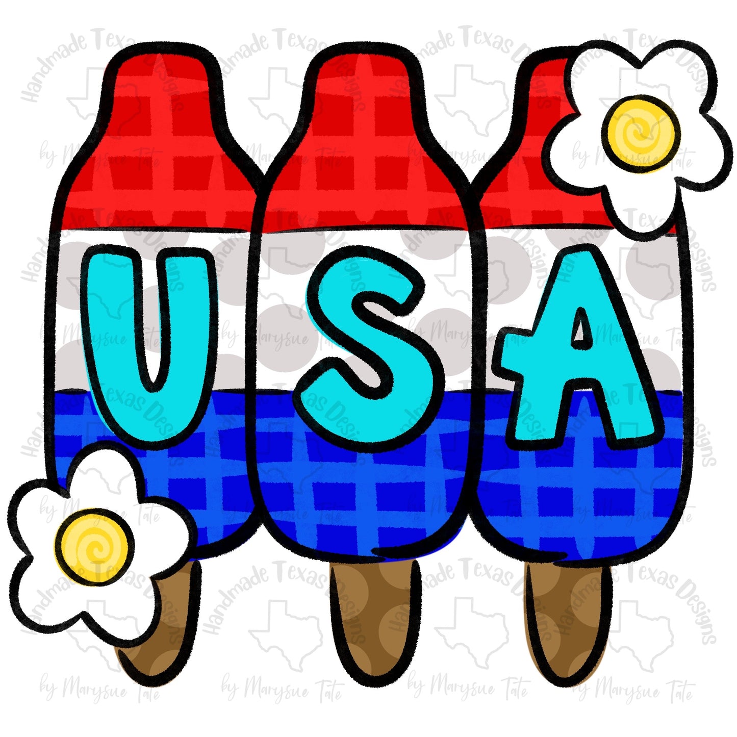 Bomb Pop Trio - Handmade Texas Designs