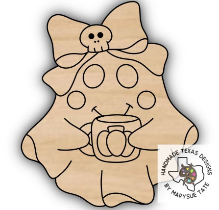 Boo Ghost Coffee - Handmade Texas Designs