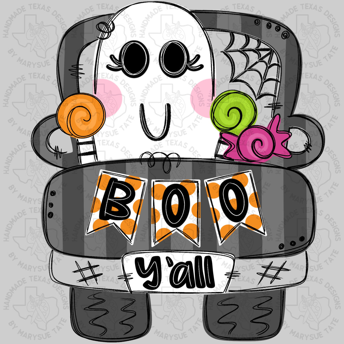 Boo Truck - Handmade Texas Designs