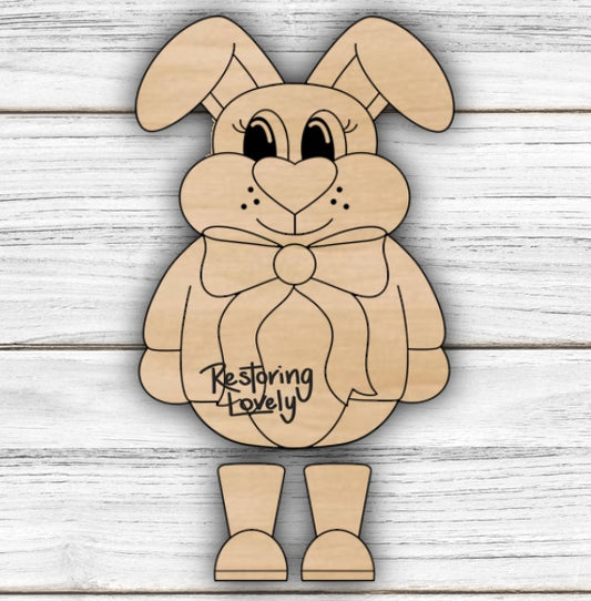 Bow Bunny Ribbon Legs - Restoring Lovely