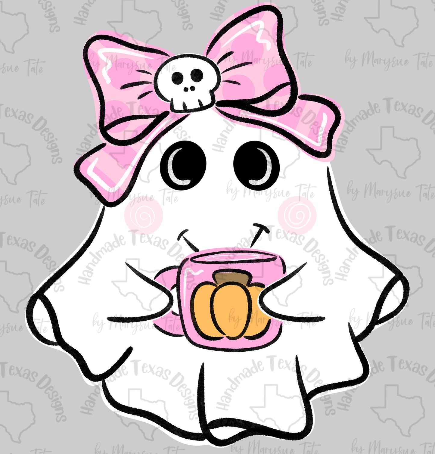 Boo Ghost Coffee - Handmade Texas Designs