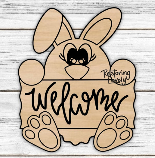 Bunny Sign - Restoring Lovely