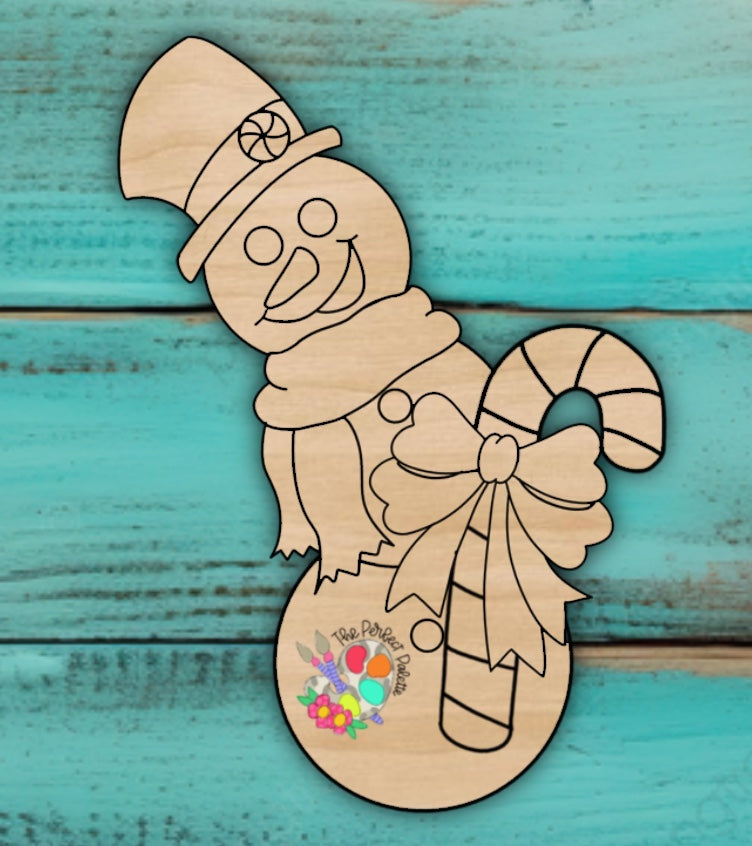 Candy Cane Snowman - The Perfect Palette
