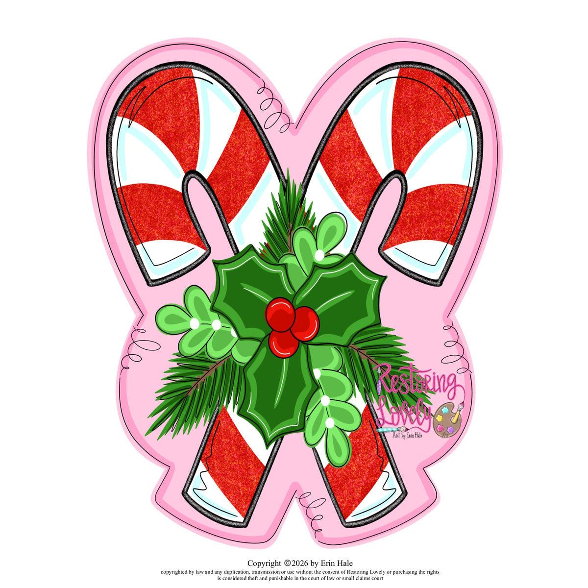 Candy Canes Greenery - Restoring Lovely