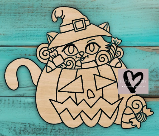 Cat Pumpkin -  Painted Beauty Designs