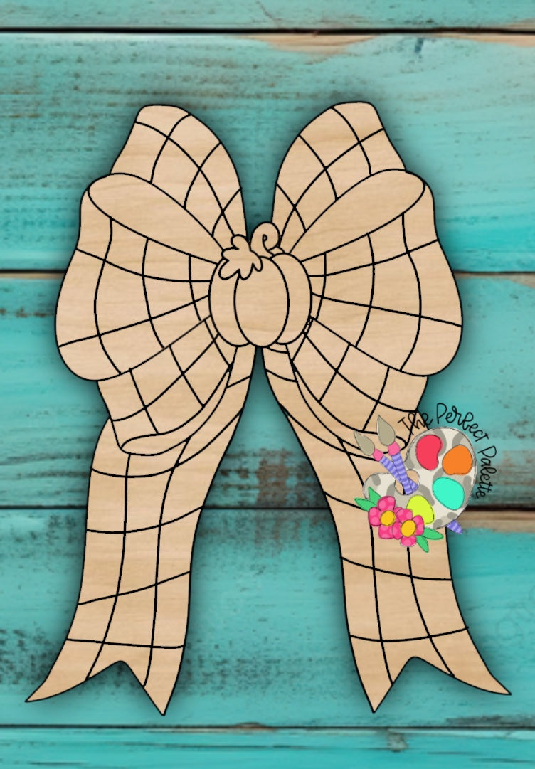 Checkered Fall Bow - The Perfect Palette August 2026 Template Club
