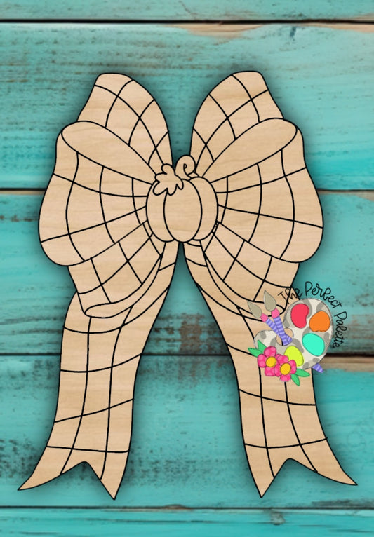 Checkered Fall Bow - The Perfect Palette August 2026 Template Club