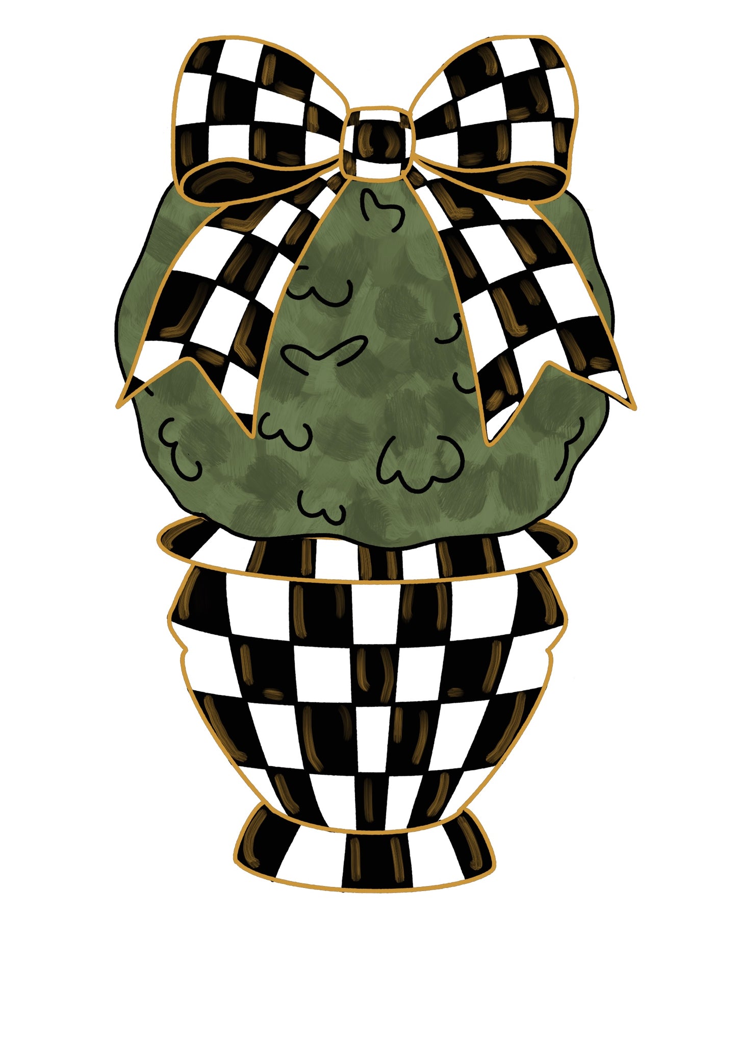 Checkered Topiary - The Perfect Palette