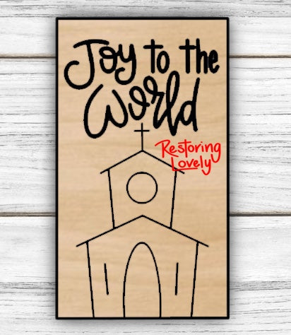 Joy to the World Ornament - Restoring Lovely
