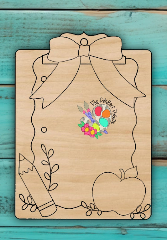 Colorful Teacher Clipboard - The Perfect Palette