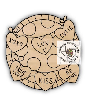 Conversation Heart Round - Handmade Texas Designs