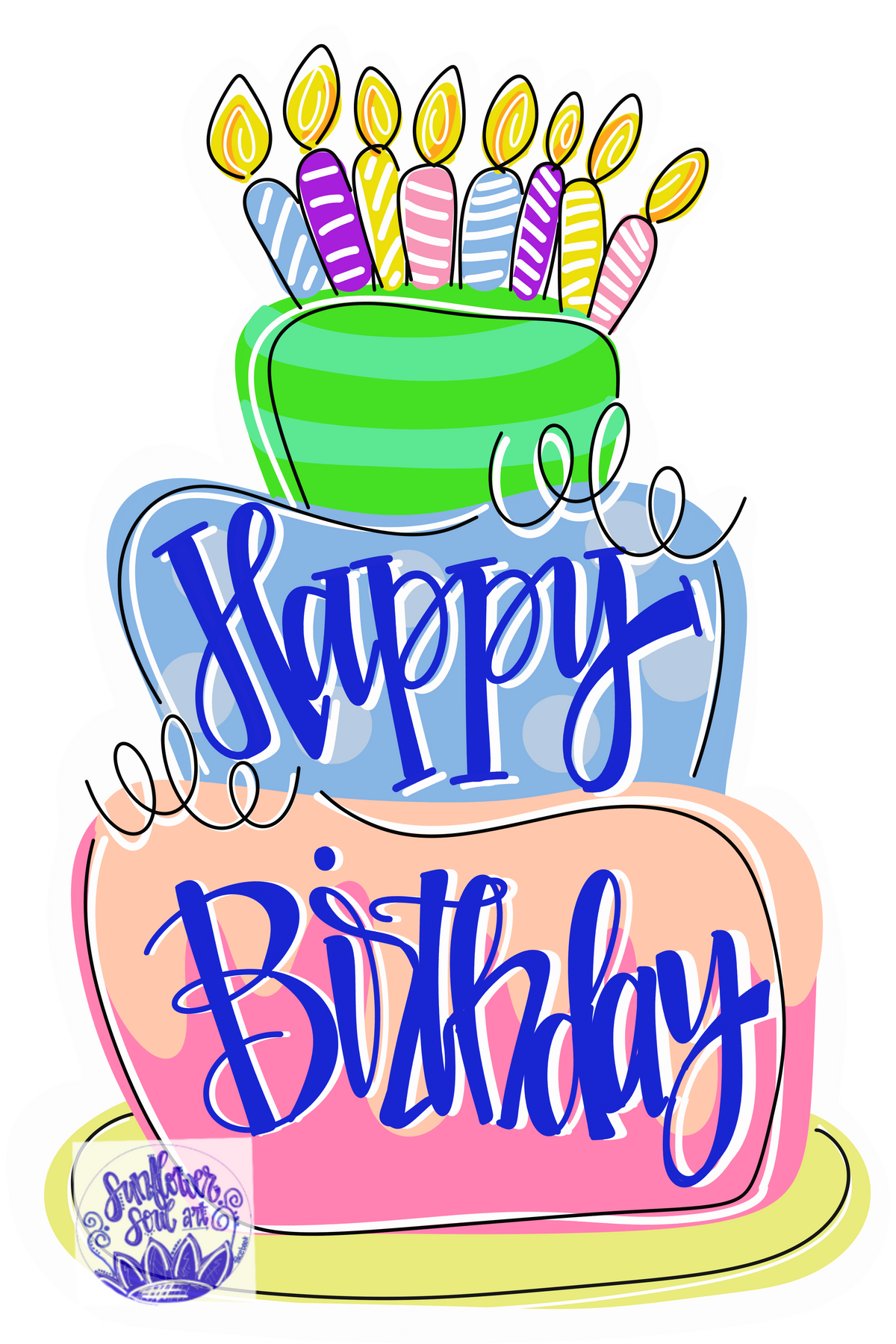 Birthday Cake - Sunflower Soul Art