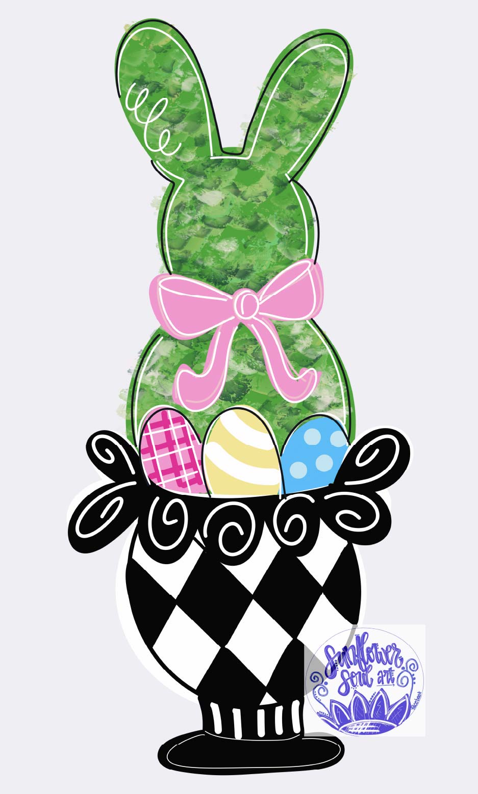 Bunny Topiary - Sunflower Soul Art